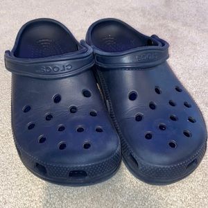 Navy crocs
